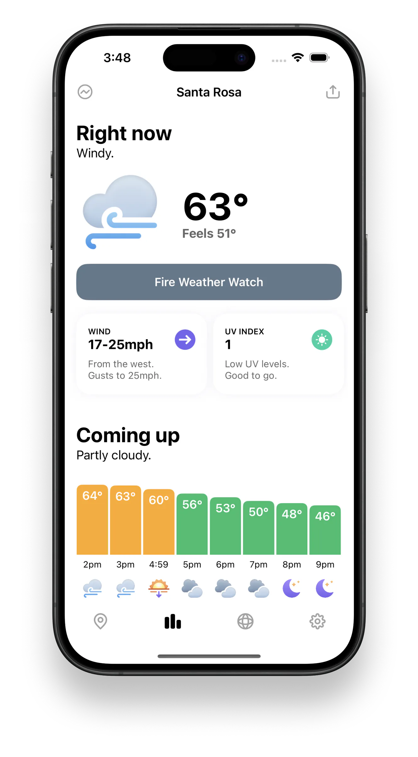 Snapshot of Hello Weather for iOS